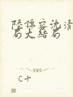 陆锦容沈清羽结局大结局