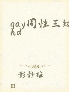 gay同性三级hd封面