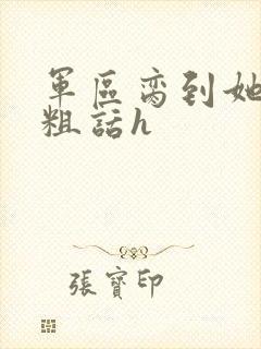 军区脔到她哭h粗话h