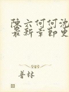 陈六何何沈轻舞最新章节更新时间