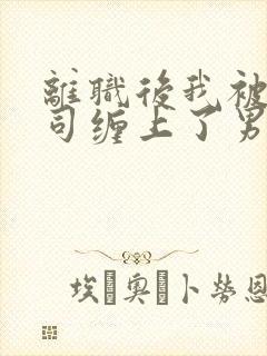 离职后我被前上司缠上了男主封面
