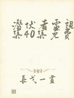 潜伏者电视剧全集40集免费观看谍战