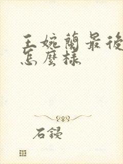 王婉兰最后结局怎么样封面