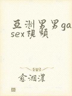 亚洲男男gaysex视频