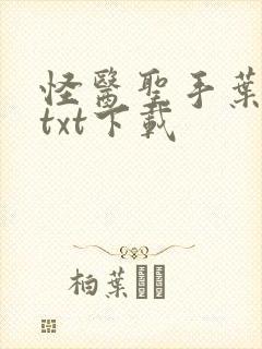 怪医圣手叶皓轩txt下载