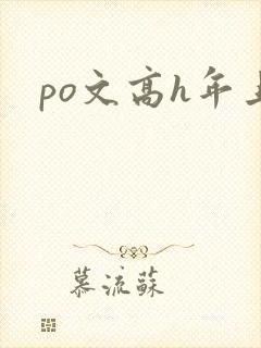 po文高h年上