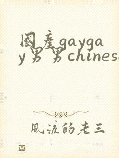 国产gaygay男男chinese