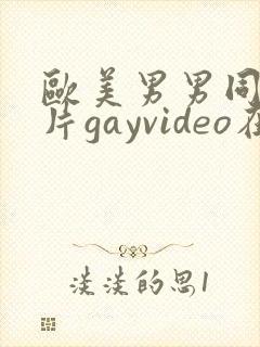 欧美男男同性恋片gayvideo在线看