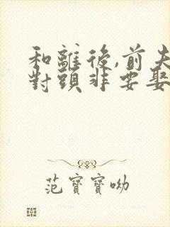 和离后,前夫死对头非要娶我小说