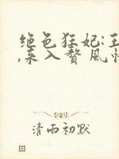 绝色狂妃:王爷,来入赘 风情万种