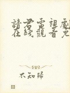 请君电视剧全集在线观看免费完整版