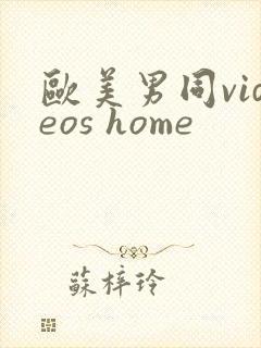 欧美男同videos home