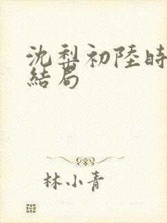 沈梨初陆时霁大结局