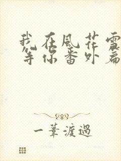 我在风花雪月里等你番外篇