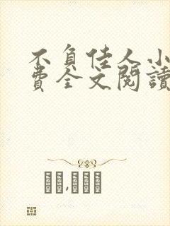 不负佳人小说免费全文阅读