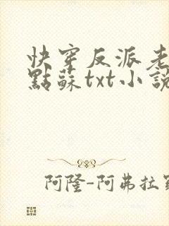 快穿反派老公有点苏txt小说下载封面