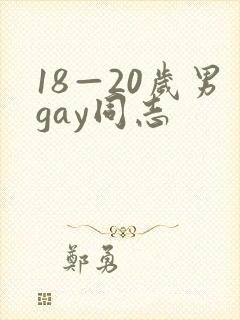 18—20岁男gay同志