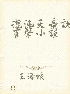混沌天帝诀凌峰有声小说封面