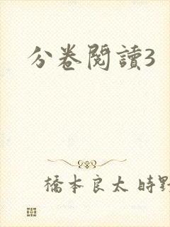 分卷阅读3