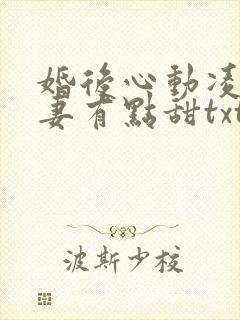 婚后心动凌总追妻有点甜txt免费封面