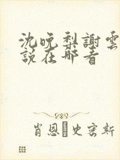 沈晚梨谢云迟小说在哪看