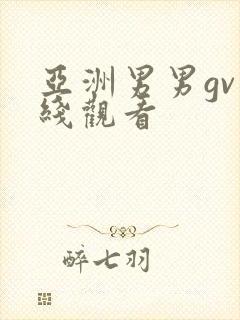 亚洲男男gv在线观看