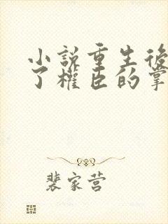 小说重生后我成了权臣的掌中娇免费阅读免费