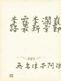 李霖李澜巅峰之路最新章节列表封面