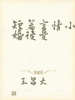 短篇言情小说先婚后爱