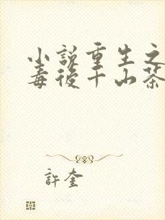 小说重生之将门毒后千山茶客正版