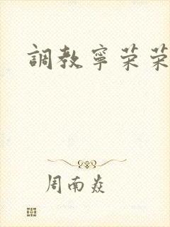 调教宁荣荣小说封面