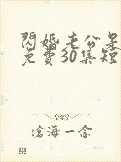 闪婚老公是豪门免费30集短剧封面
