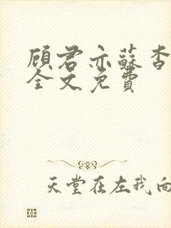 顾君亦苏杳小说全文免费