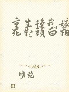 重生后我嫁给了死对头白相星