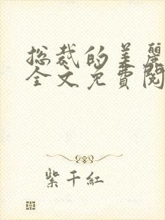 总裁的美丽娇妻全文免费阅读全文