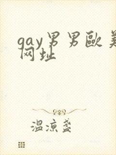 gay男男欧美网址封面