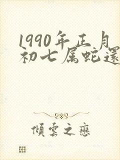 1990年正月初七属蛇还是马
