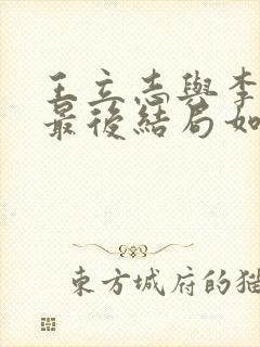 王立志与李锦奇最后结局如何了封面