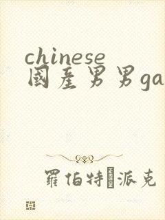 chinese国产男男gaygay