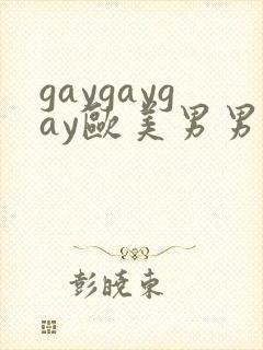 gaygaygay欧美男男
