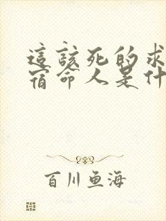 这该死的求生欲宿命人是什么身份