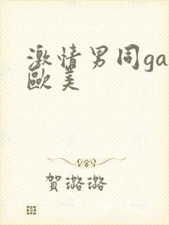 激情男同gay欧美封面