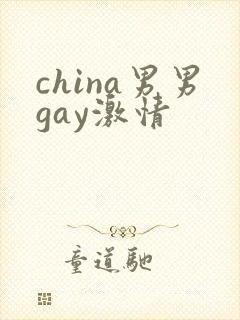 china男男gay激情