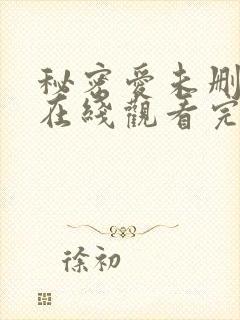 秘密爱未删减版在线观看完整版