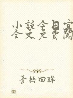 小说今日宜偏爱全文免费阅读