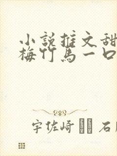 小说推文甜文青梅竹马一口气看完
