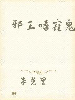 邪王嗜宠鬼医