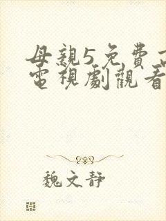 母亲5免费高清电视剧观看封面