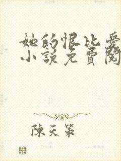 她的恨比爱长久小说免费阅读