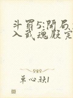斗罗5:开局加入武魂殿完整版全文阅读